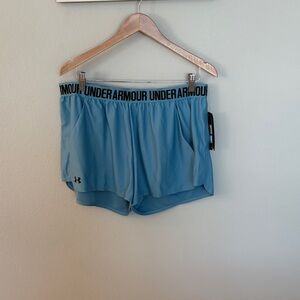 Under Armour Women's Light Blue Athletic Shorts